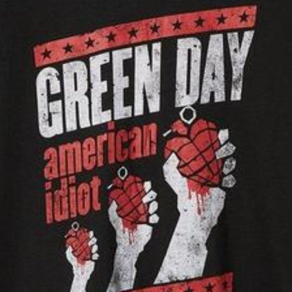 ❤️NWT VINTAGE TORRID TEE - GREEN DAY AMERICAN IDIOT - BAND CONCERT TOP - SIZE 1X - Picture 2 of 8